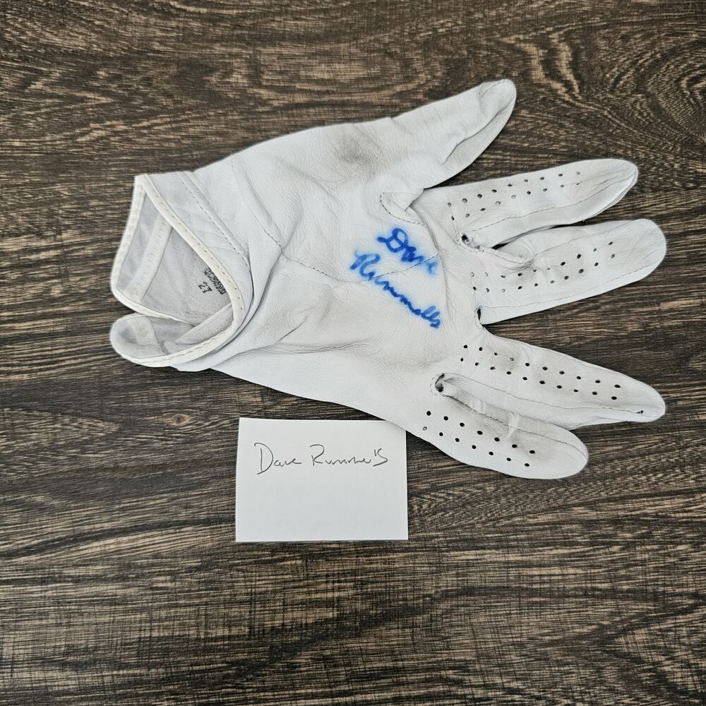 Dave Rummels PGA Golf Golfer Signed Auto Autographed Used? Glove